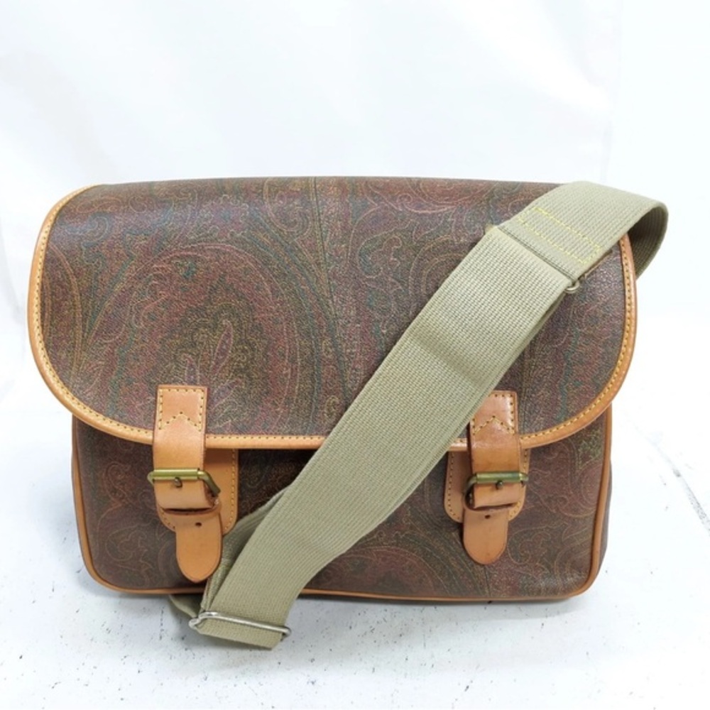 ETRO Paisley Brown Messenger Bag NWOT